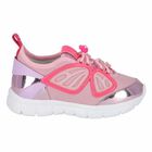 Girls Pink & Lilac Fly By Trainers, 1, hi-res