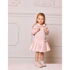 Girls Pink Jersey & Tweed Dress, 1, hi-res