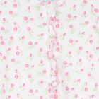 Baby Girls Pink Rosy Roses Babygrow, 1, hi-res