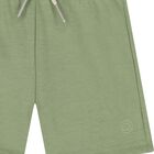 Younger Boys Green Cotton Jersey Shorts, 3, hi-res