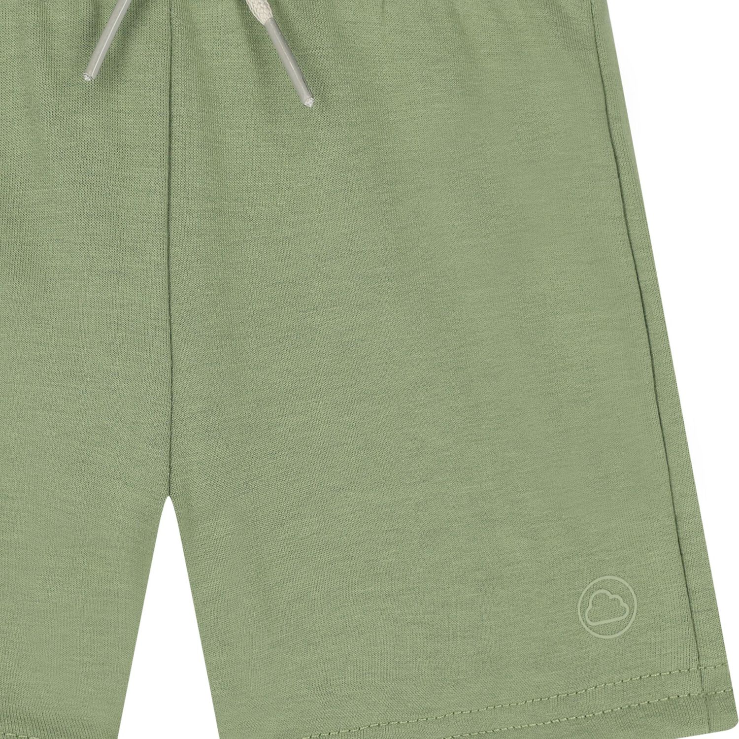 Younger Boys Green Cotton Jersey Shorts, 3, hi-res