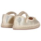 Baby Girls Gold Espadrilles, 1, hi-res
