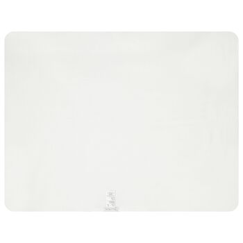 Ivory & Navy Blue Toile De Jouy Baby Blanket
