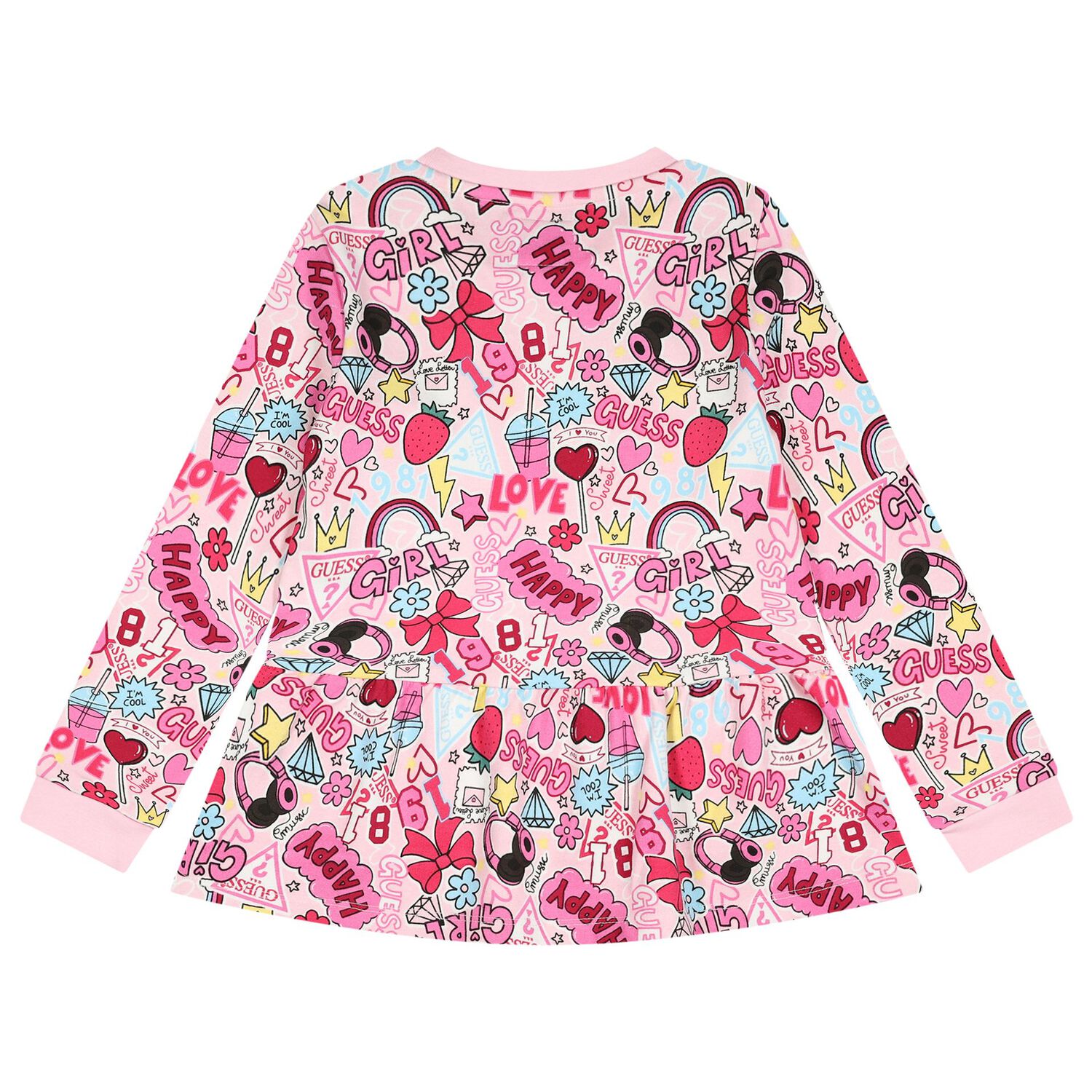 Girls Pink Logo Leggings Set, 1, hi-res