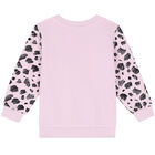 Girls Pink Logo Sweatshirt, 1, hi-res