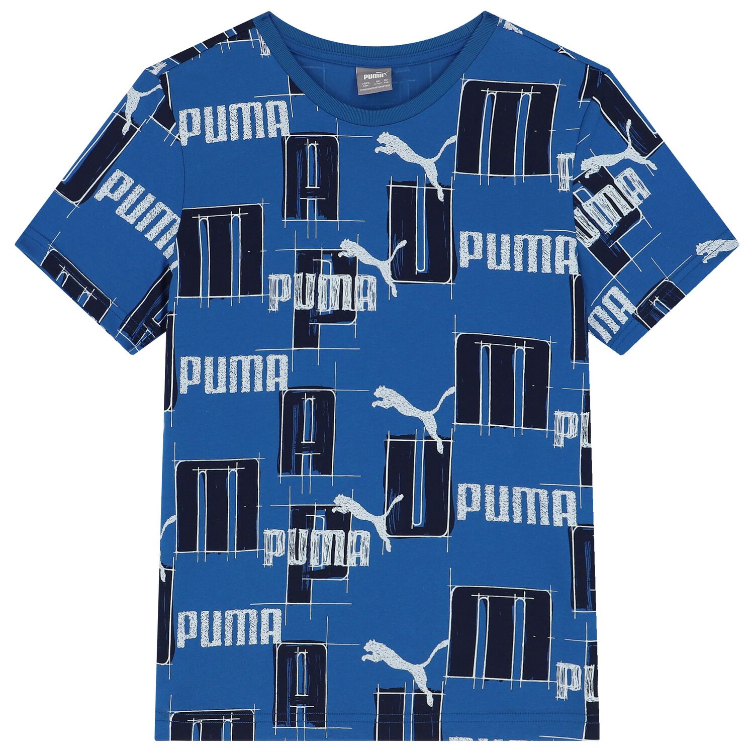 Boys Blue Logo T-Shirt, 2, hi-res