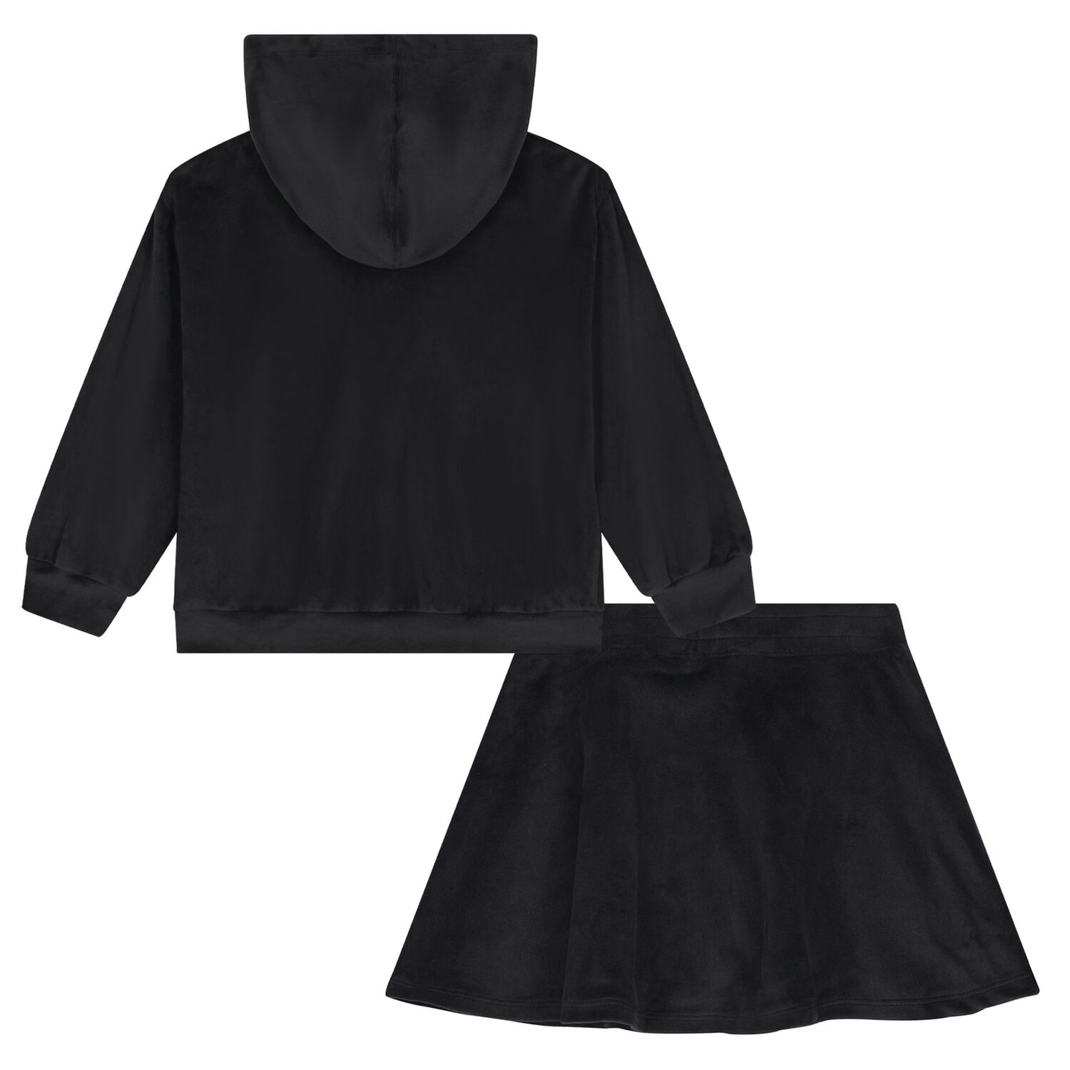 Girls Black Logo Skort Set, 1, hi-res
