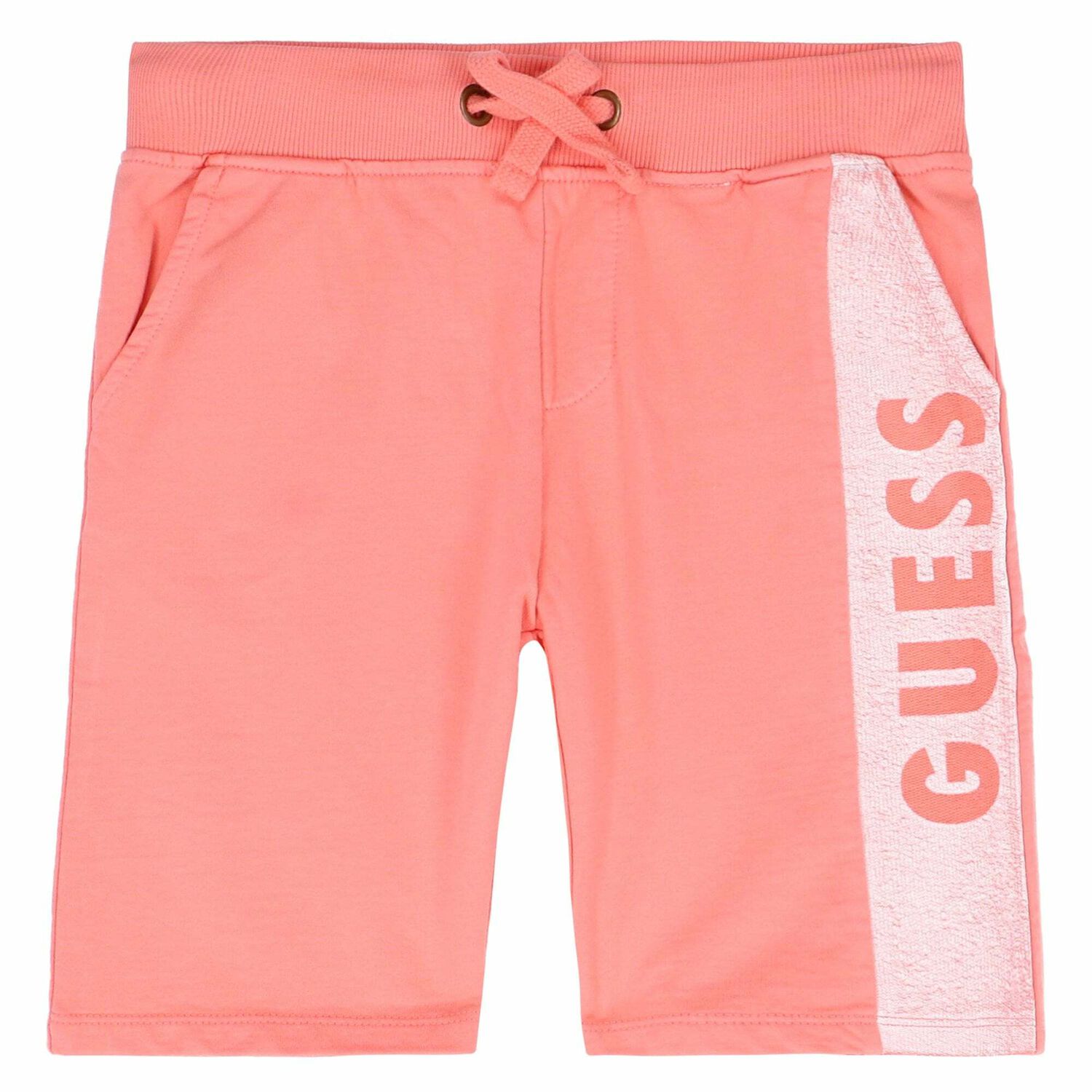 Boys Neon Orange Jersey Shorts, 2, hi-res image number null
