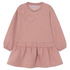 Girls Pink Heart Dress, 2, hi-res