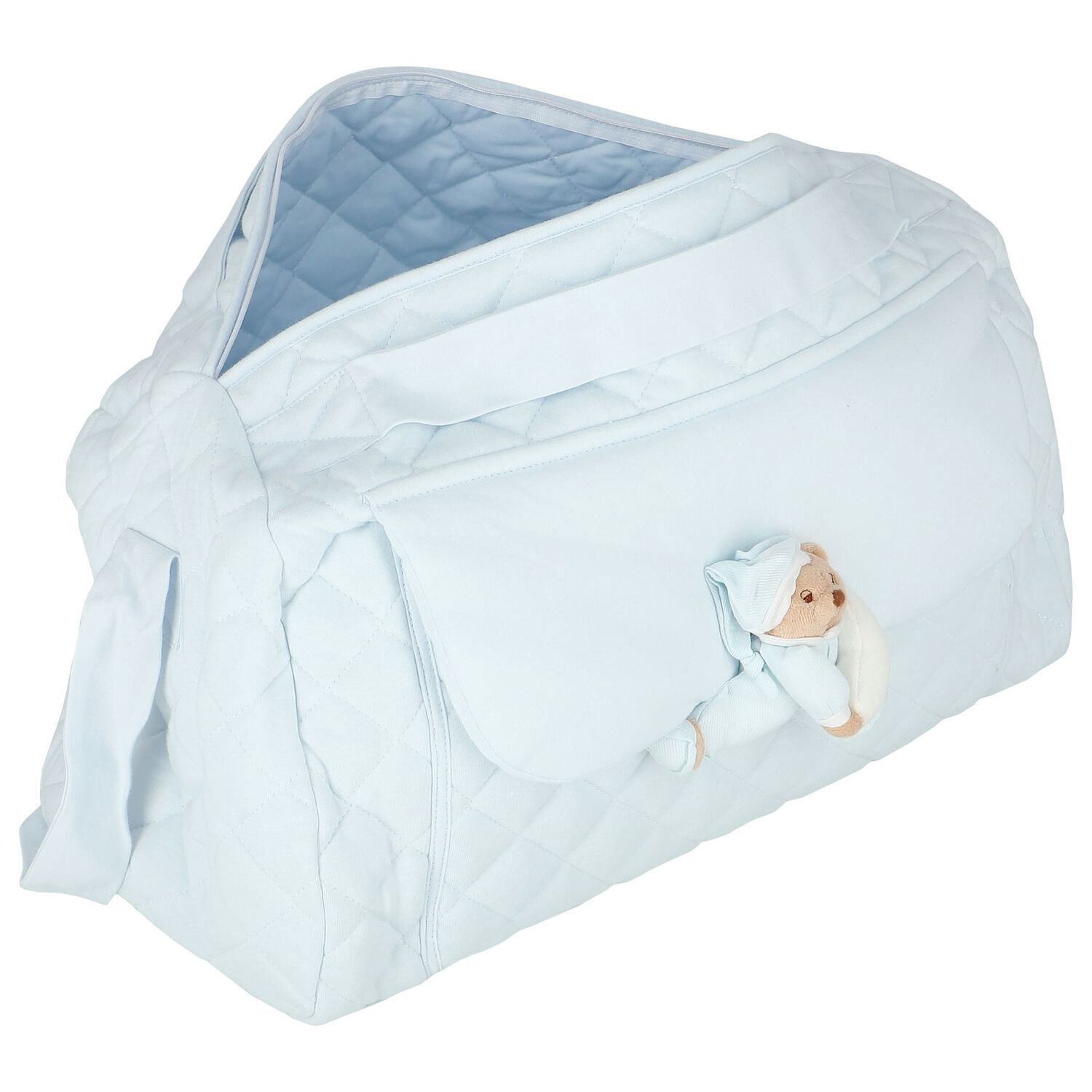 Blue Teddy Bear Baby Changing Bag, 1, hi-res image number null