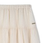 Girls Mini Me Ivory Logo Skirt, 1, hi-res