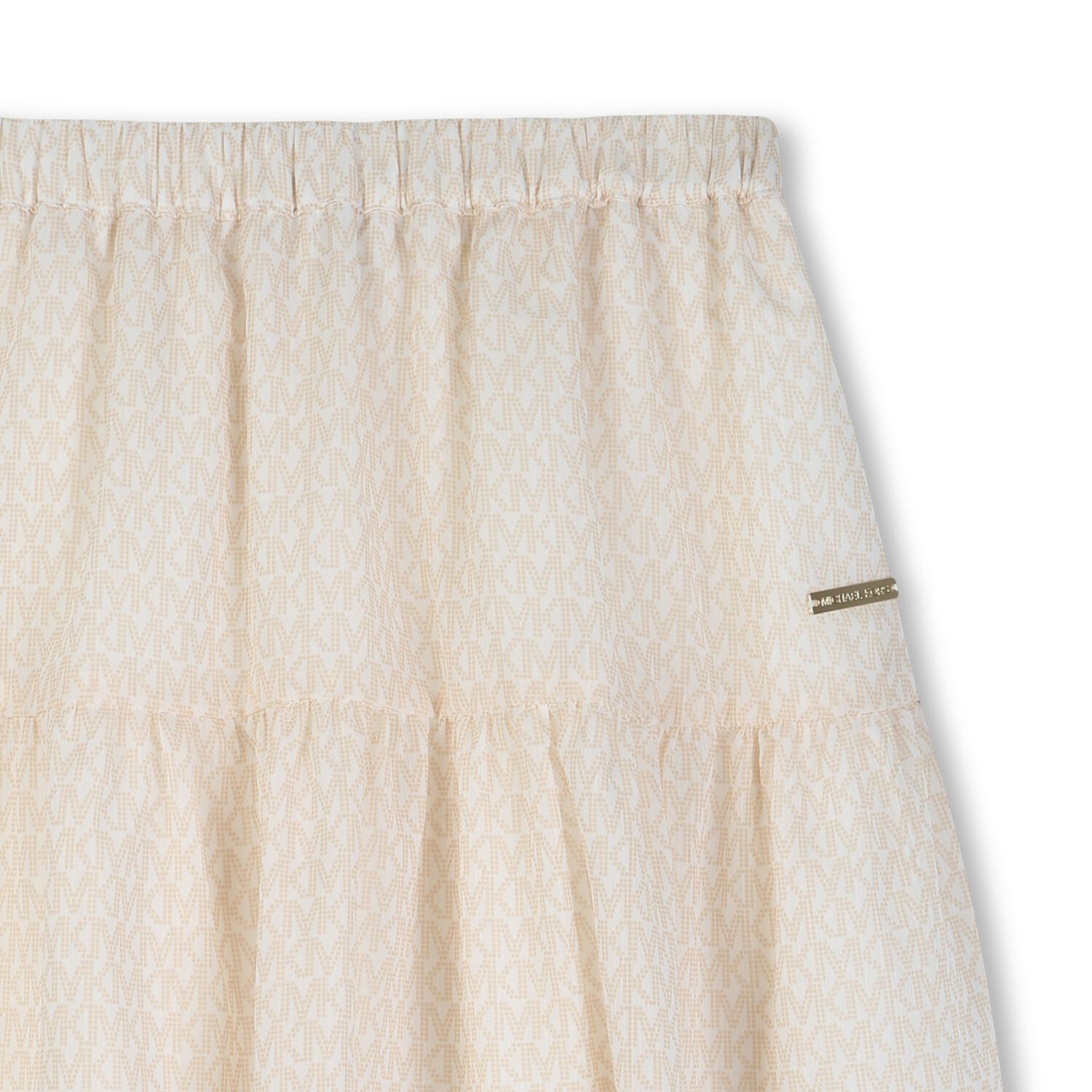 Girls Mini Me Ivory Logo Skirt, 1, hi-res
