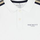 Boys White Logo Polo Shirt, 2, hi-res
