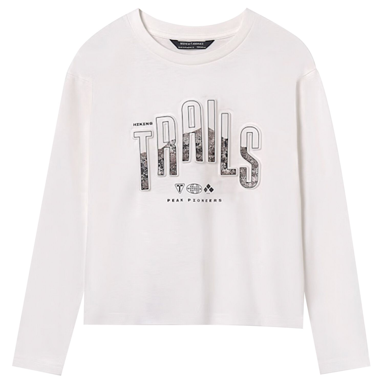 Boys Ivory Long Sleeve Top, 2, hi-res