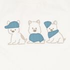 Younger Boys Ivory & Blue Shorts Set, 1, hi-res