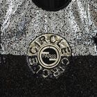 Girls Black & Silver Embellished Dress, 1, hi-res