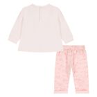 Younger Girls Pink Tiger Logo Trousers Set, 1, hi-res