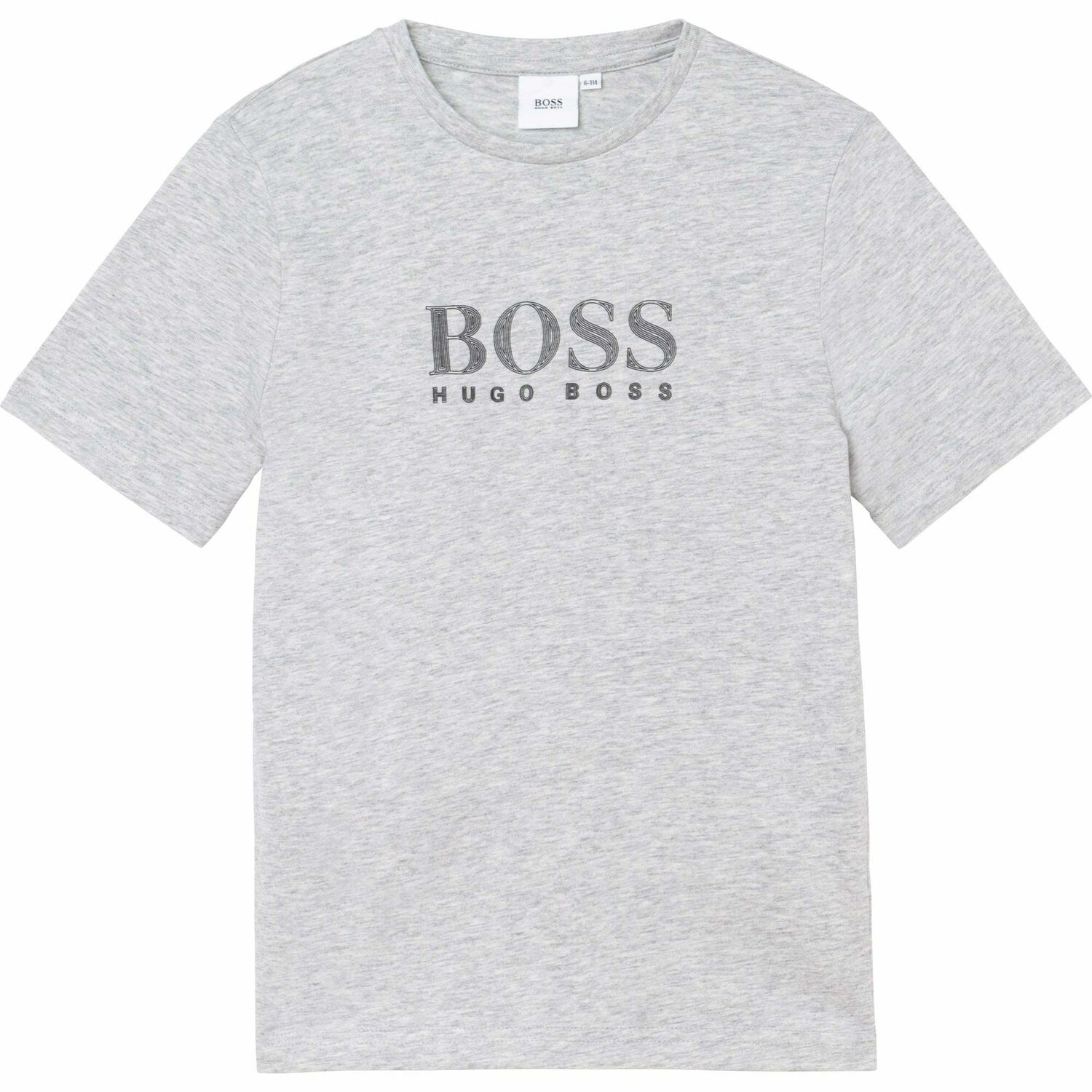 Boys Grey Logo T-Shirt, 4, hi-res