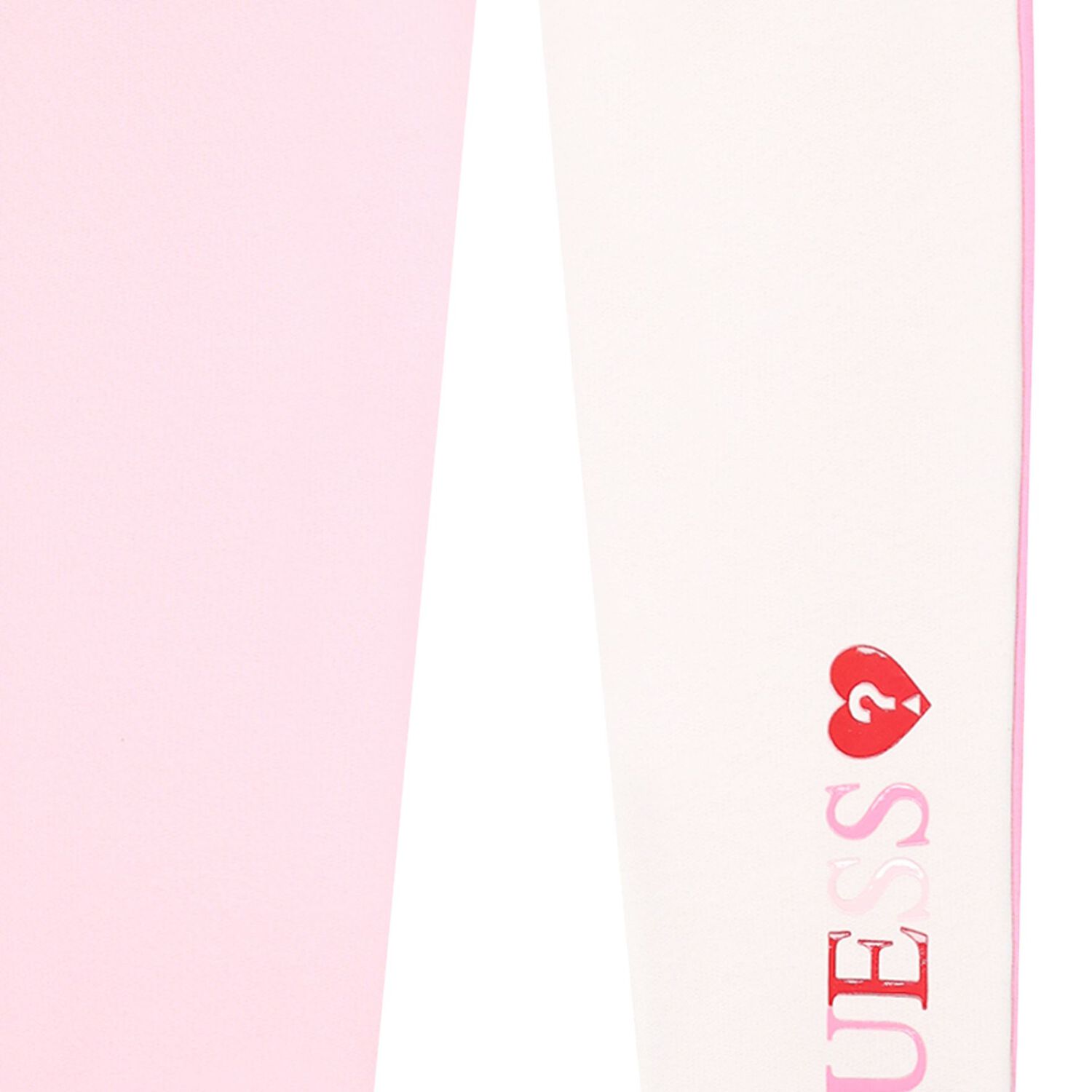 Girls Pink & White Logo Joggers, 1, hi-res
