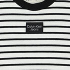 Baby Boys White & Navy Striped T-Shirt, 1, hi-res