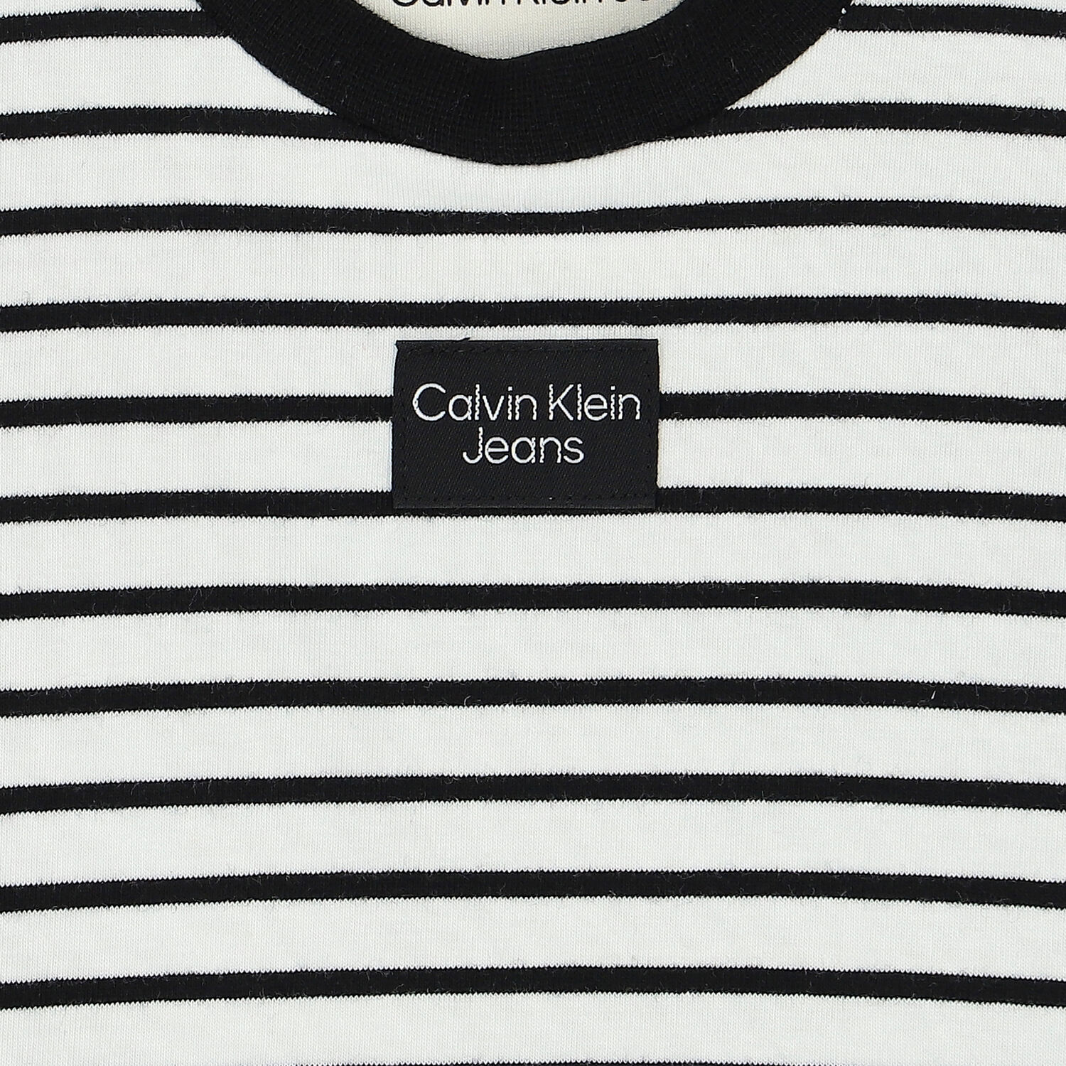 Baby Boys White & Navy Striped T-Shirt, 1, hi-res