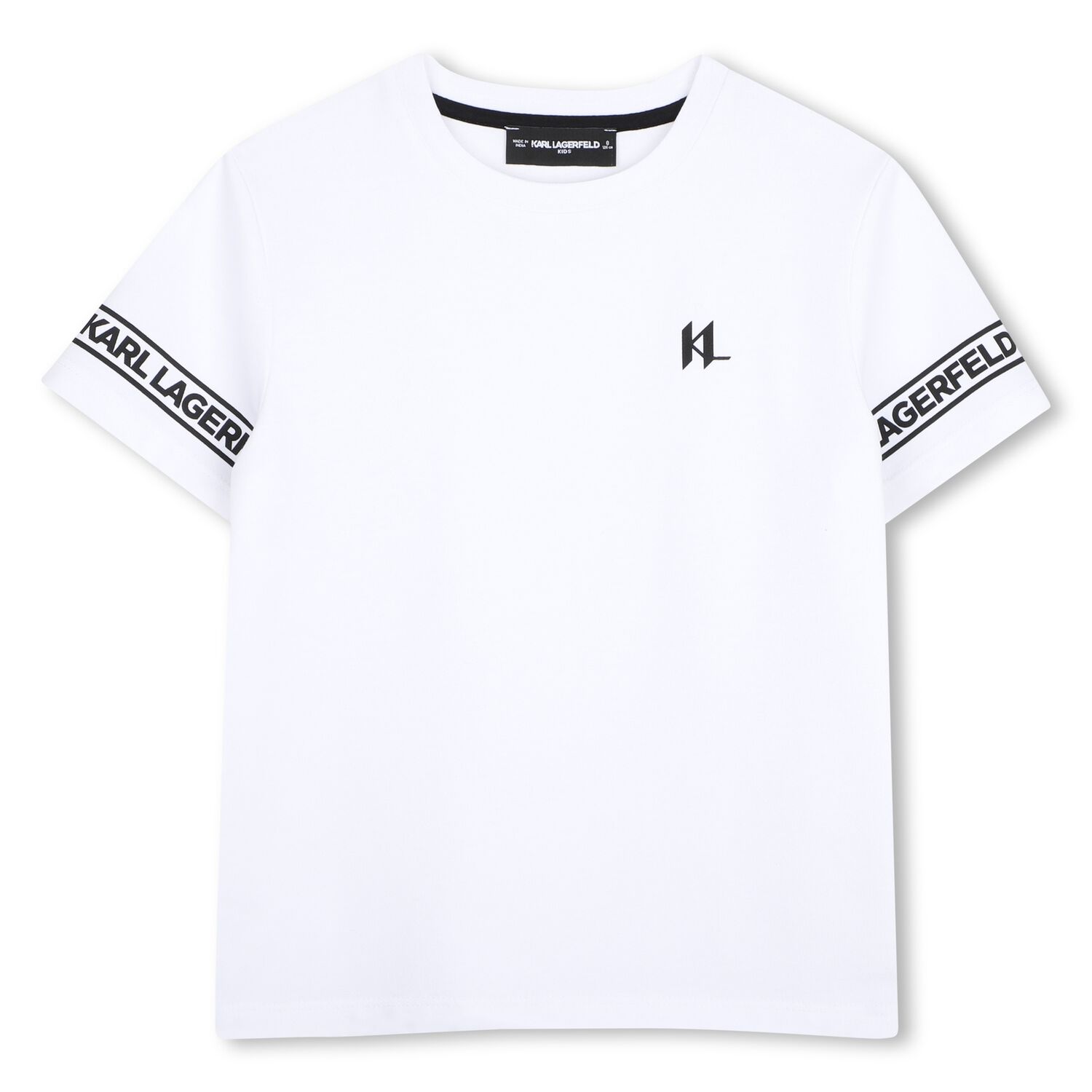 Boys Mini Me White Logo T-Shirt, 1, hi-res