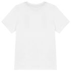 Boys White Logo T-Shirt, 1, hi-res