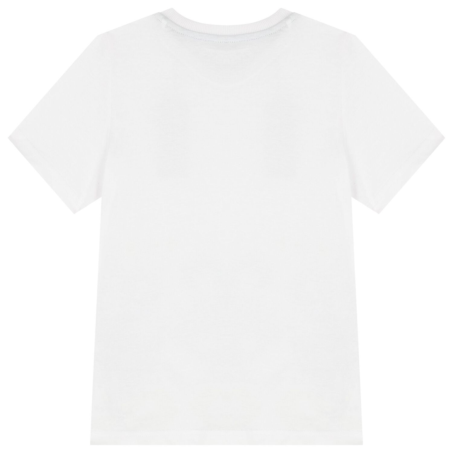 Boys White Logo T-Shirt, 1, hi-res