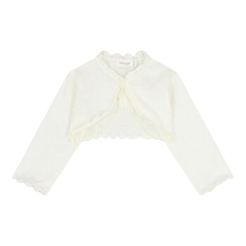 Baby Girls Ivory Knitted Cardigan
