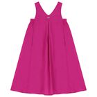 Girls Pink Sleeveless Dress, 2, hi-res
