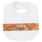 White & Beige Logo Babygrow Set, 1, hi-res