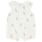 Ivory Teddy Bear Baby Romper, 2, hi-res