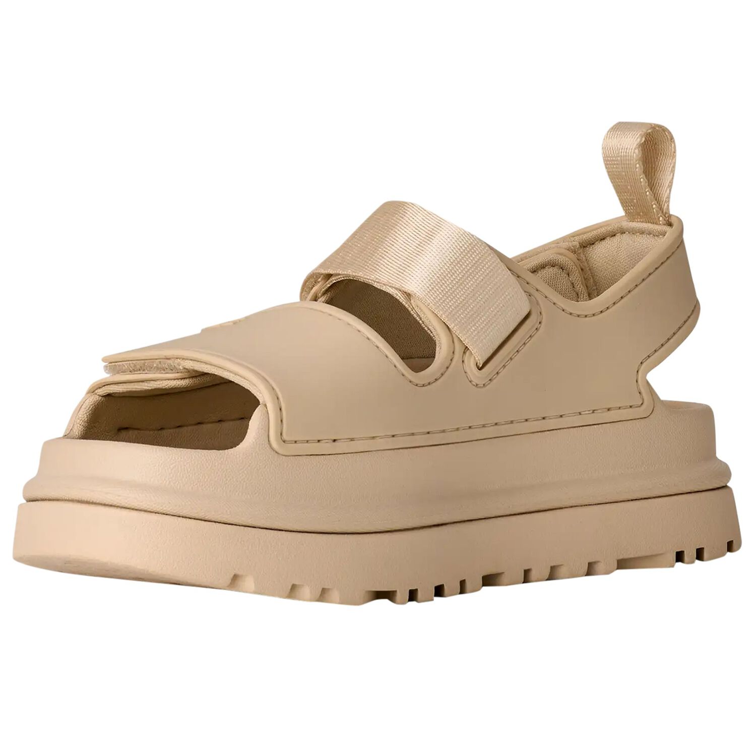 Beige Chunky Logo Sandals , 3, hi-res