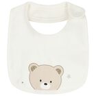 Ivory Teddy Bear Romper Gift Set, 1, hi-res