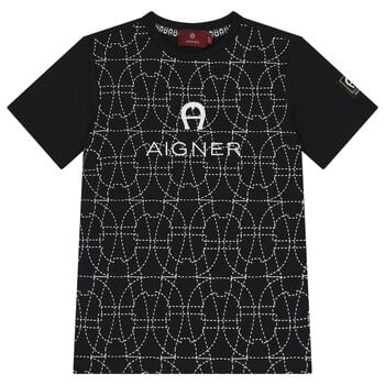Boys Black Logo T-Shirt