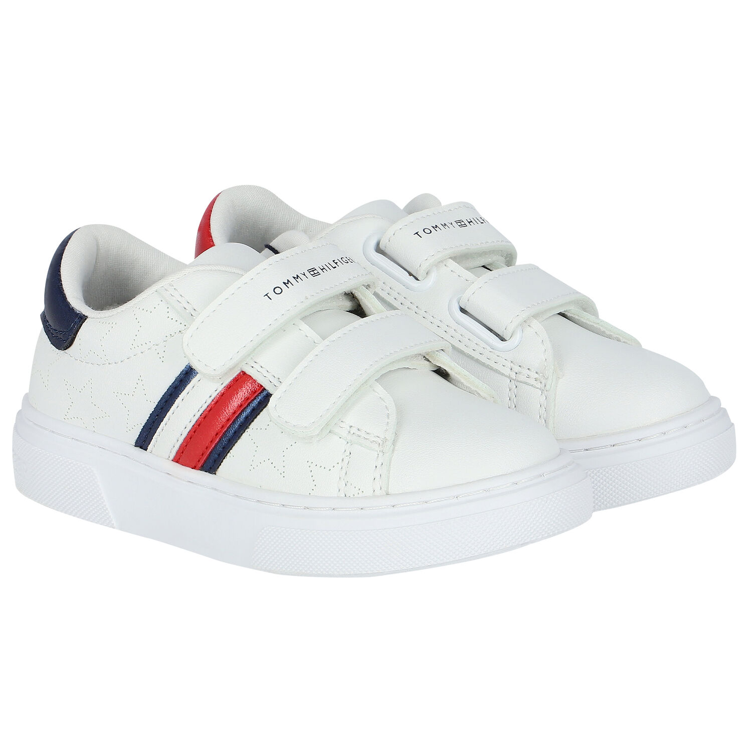 White Logo Trainers, 1, hi-res