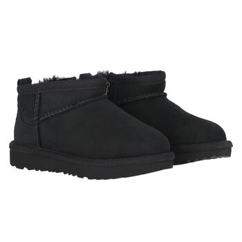 Younger Black Classic Ultra Mini Suede Boots