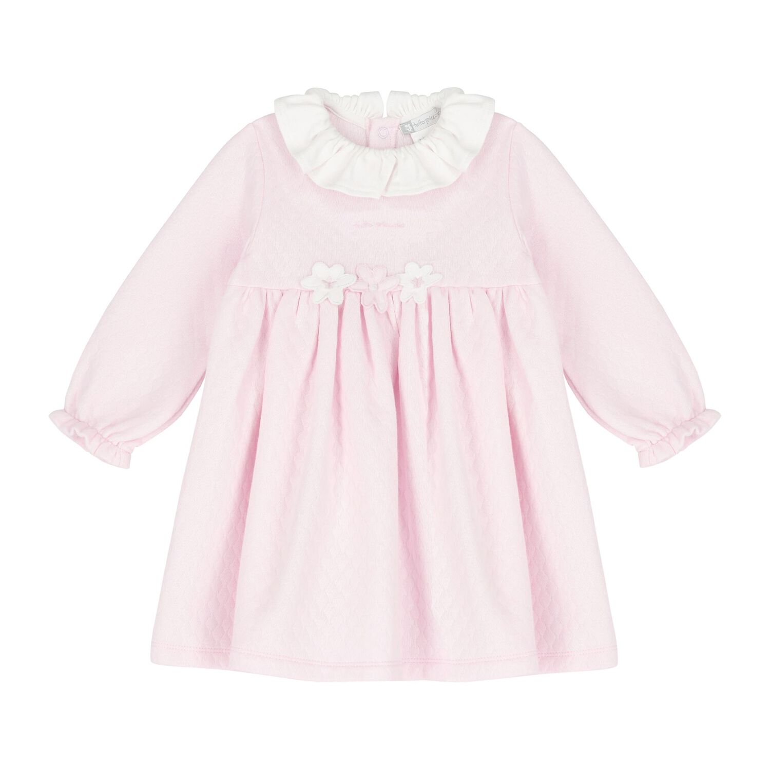Baby Girls Pink Flower Dress Set, 1, hi-res