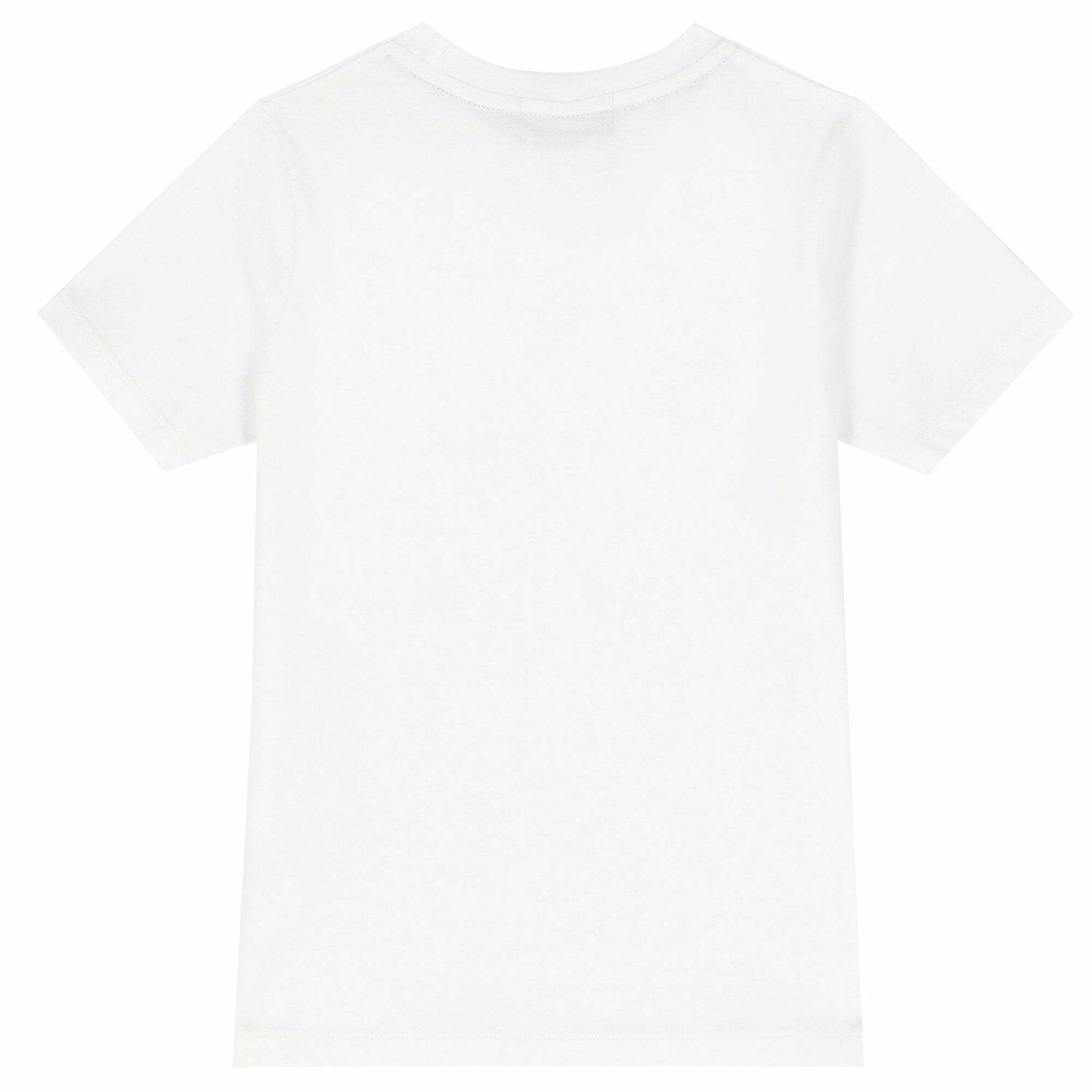 Boys White Logo T-Shirt, 3, hi-res image number null