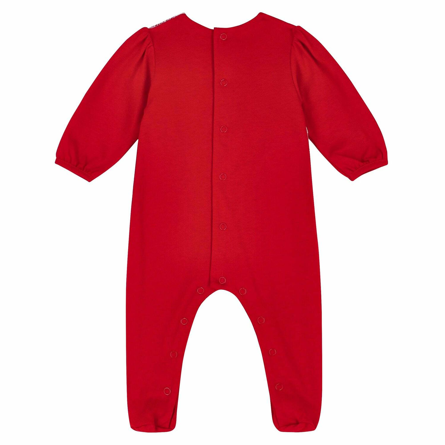 Baby Girls Red & White Babygrow, 1, hi-res