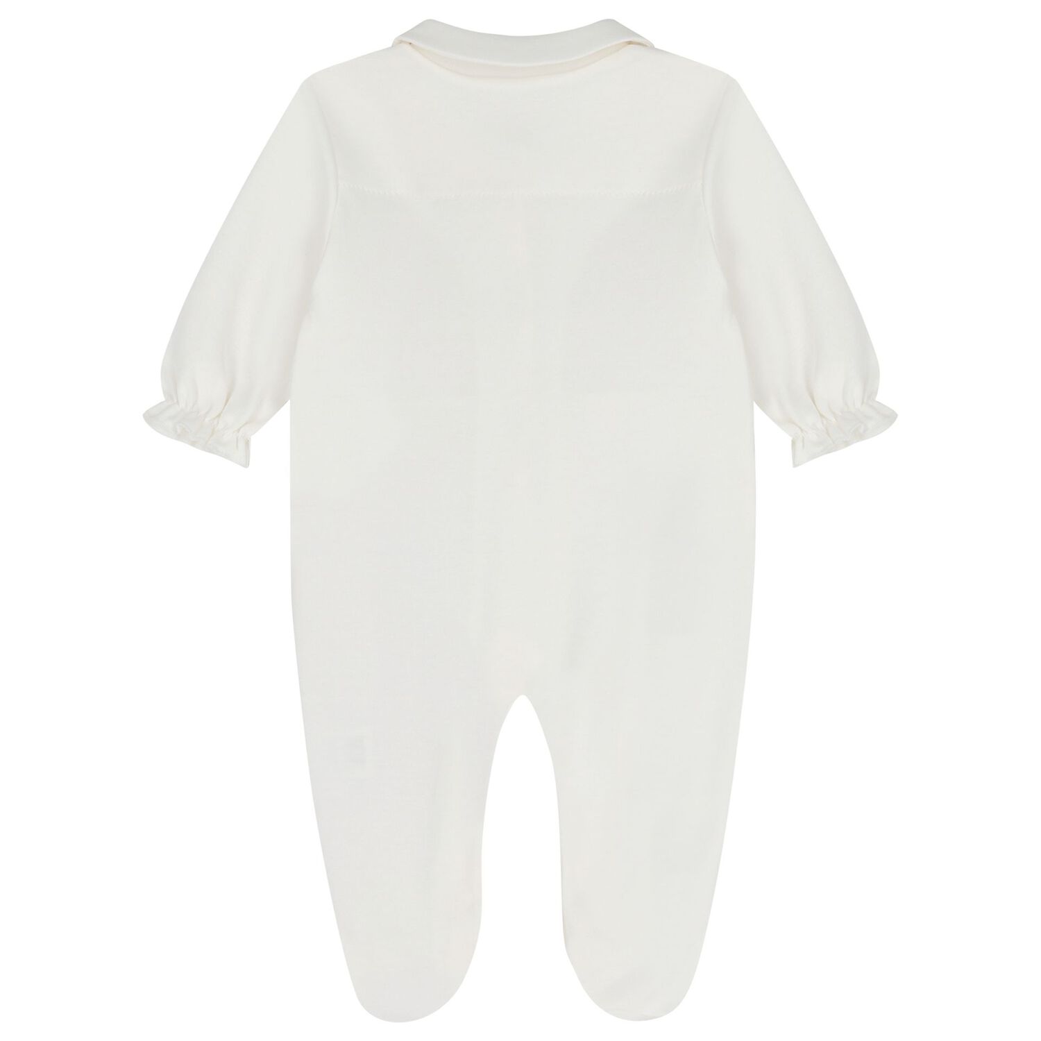 Baby Girls Ivory Bow Babygrow, 1, hi-res