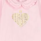 Baby Girls Pink Heart Logo Babygrow, 2, hi-res