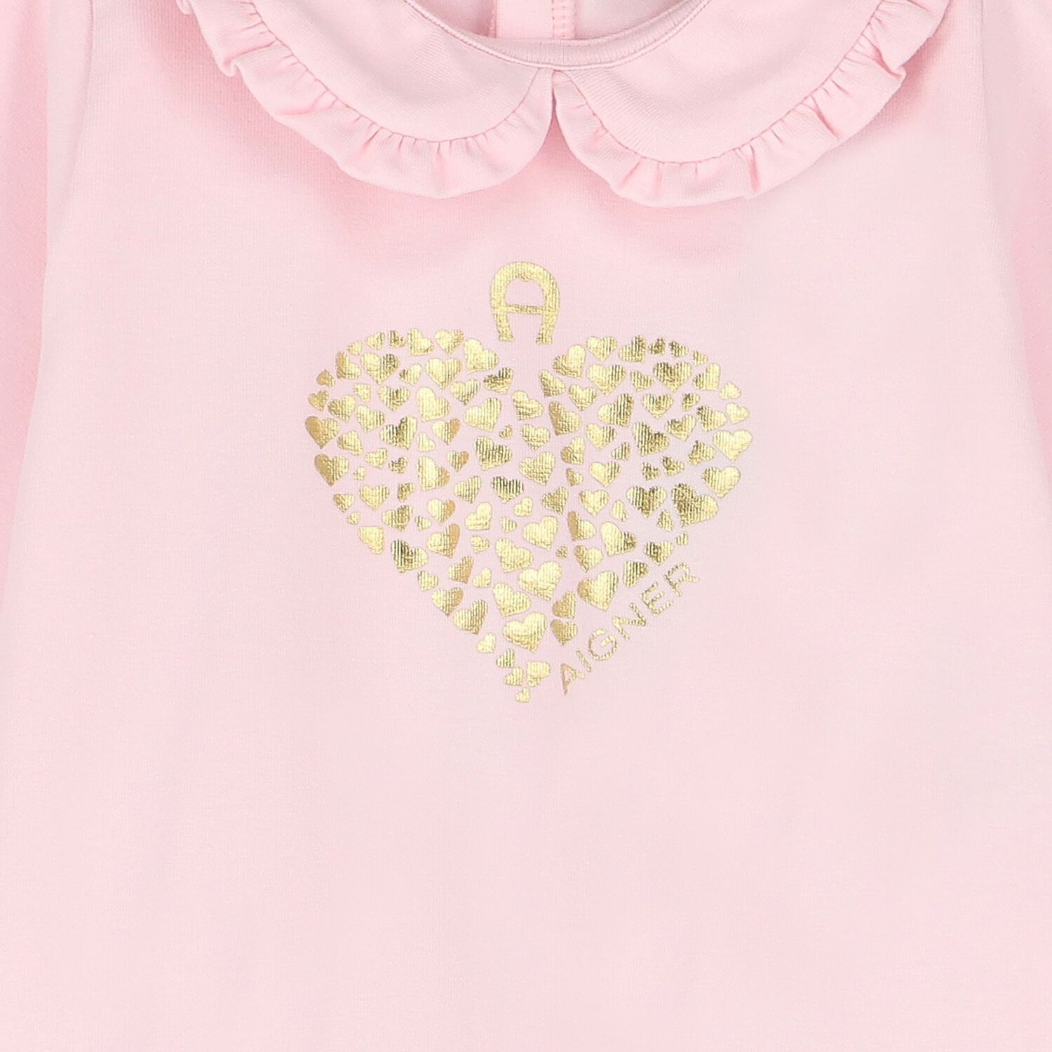 Baby Girls Pink Heart Logo Babygrow, 2, hi-res image number null