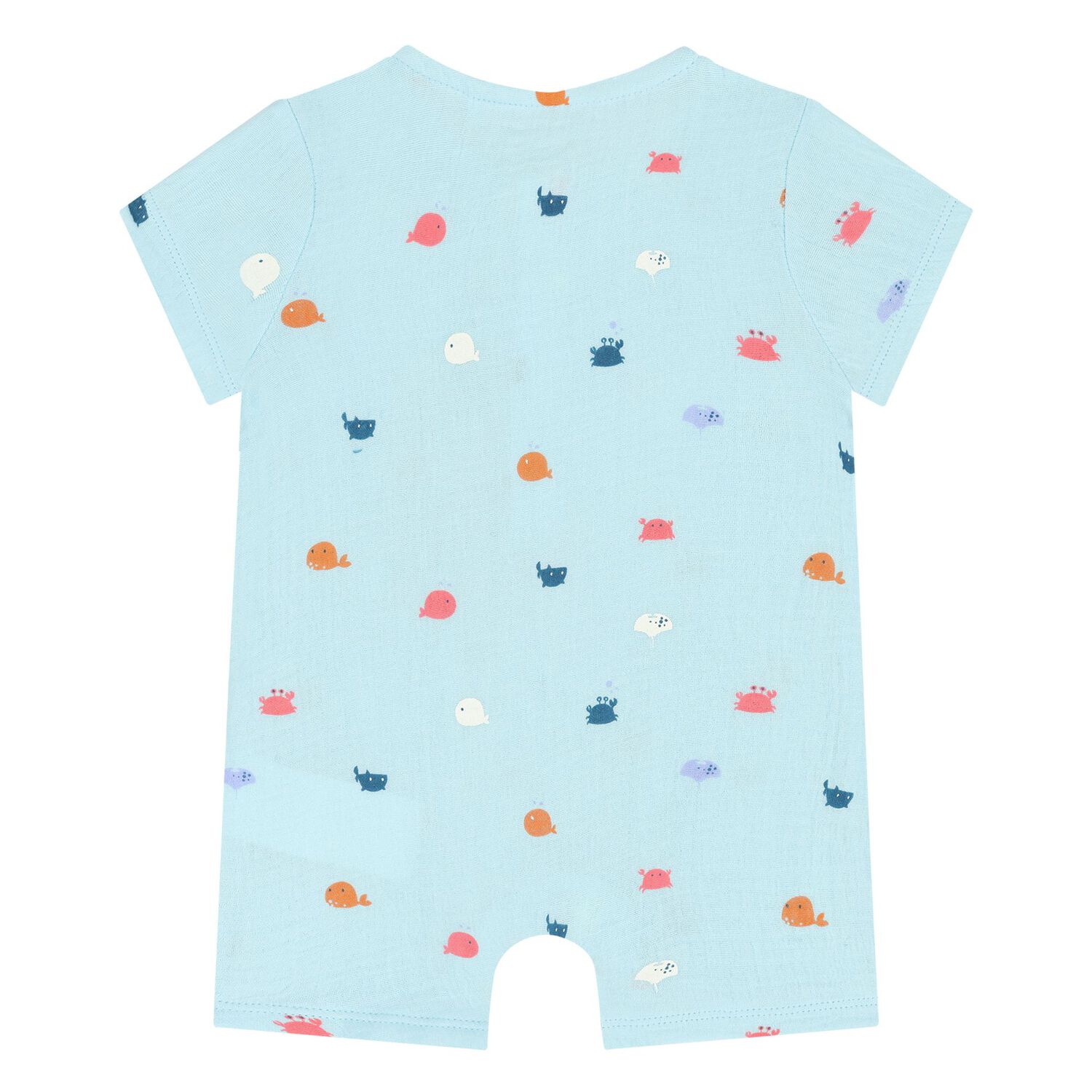 Baby Boys Blue Romper, 1, hi-res image number null