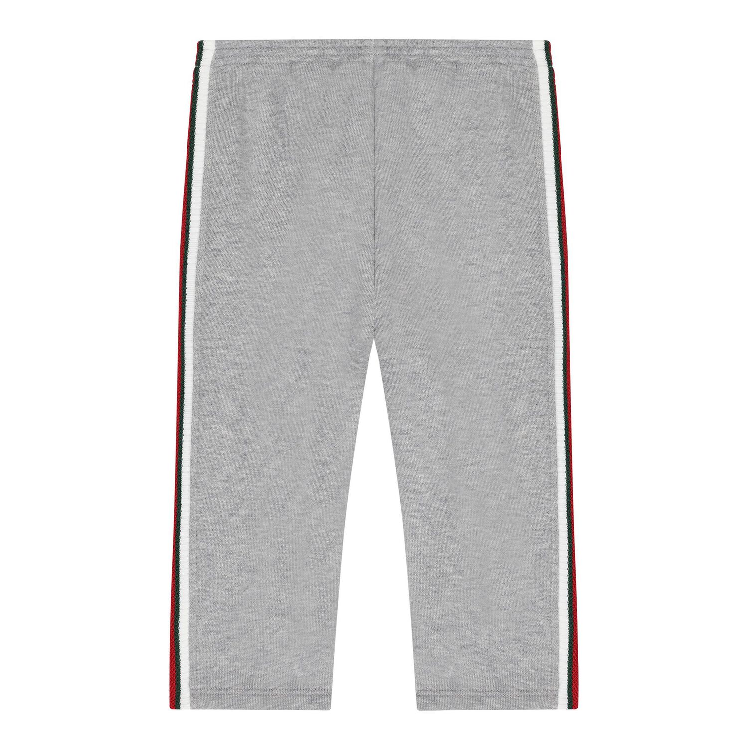 Baby Grey Web Striped Joggers, 1, hi-res