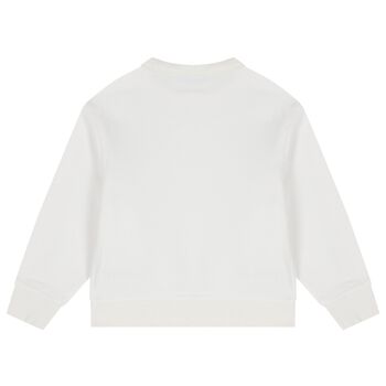 White Thomas Bear Logo Sweatshirt