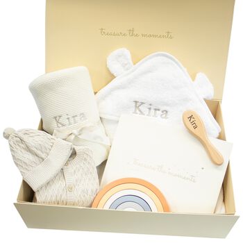 Ivory Personalised Ultimate Baby Gift Set