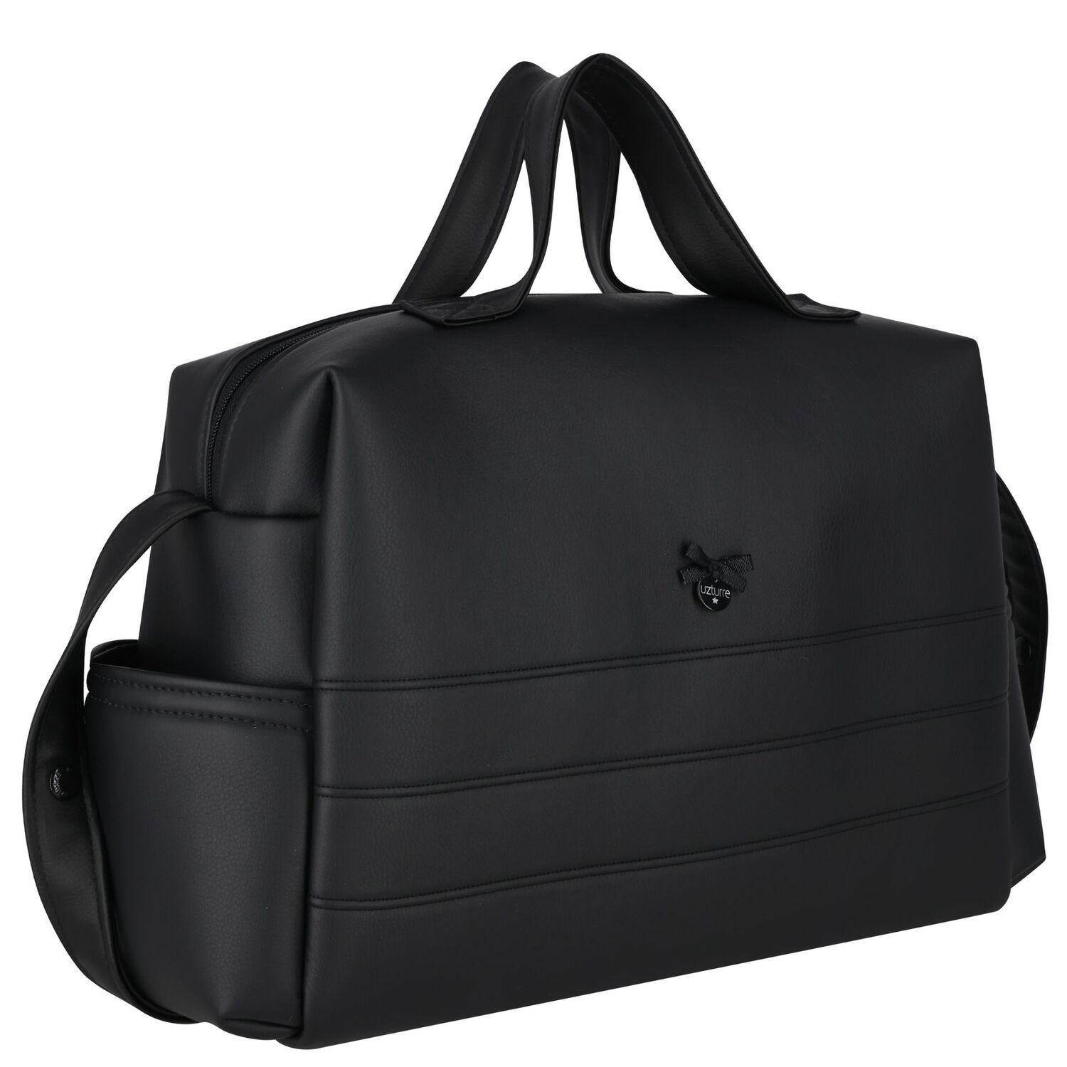 Black Baby Changing Bag ( 38cm ), 1, hi-res