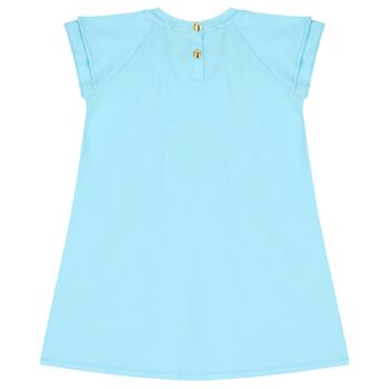 Girls Blue Logo Dress
