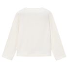 Girls Ivory Long Sleeve Top, 1, hi-res